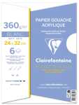 Clairefontaine Mappe Acryl & Ölpapier 24x32 6Bl