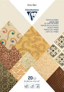 Clairefontaine Block PaaW 20Bg A4 elfenb/braun