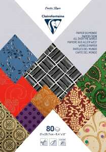 Clairefontaine Block PaaW 80 Bg A4 sort 80 Blatt