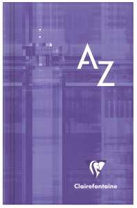 Clairefontaine Registerkladde weich geb kar 7,5x12 64Bl