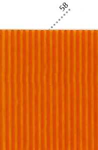 Clairefontaine Mikro-Wellpappe 50x70 orange 10Bg