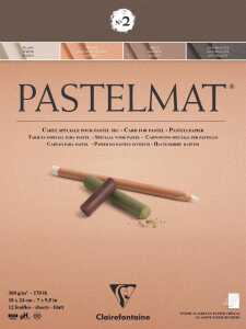 Clairefontaine Pastelmat N°2 18x24 360g 12Bl