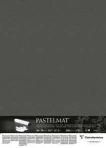 Clairefontaine Pastelmat 50x70 360g anthrazit 5Bl