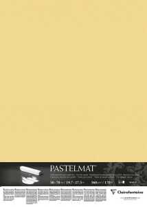 Clairefontaine Pastelmat 50x70 360g buttergelb 5Bl