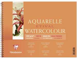 Clairefontaine Aquablo. FKorn ETI 300g 18x24 12Bl