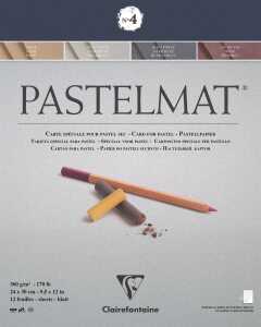 Clairefontaine Pastelmat N°4 24x30cm 360g 12Bl