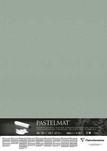 Clairefontaine Pastelmat 50x70 360g hellgrün 5Bl