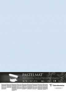 Clairefontaine Pastelmat 50x70 360g hellblau 5Bl