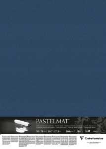 Clairefontaine Pastelmat 50x70 360g dkl-blau 5Bl