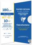 Clairefontaine Mappe Zeichenpapier, A 3, 180 g