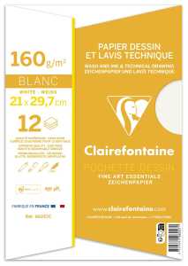 Clairefontaine Technisches Zeichnen 160g A4 12Bl
