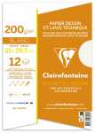 Clairefontaine Technisches Zeichnen 200g A4 12Bl