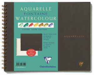 Clairefontaine Aquablo. Rauh FON 300g 18x24 12Bl