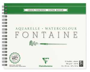 Clairefontaine Aquablo. Rauh FON 300g 24x30 12Bl