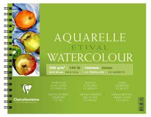 Clairefontaine Aquablo. Rauh ETI 250g 24x30 12Bl