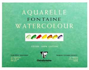 Clairefontaine Aquablo. Torch FON 300 g 30x40 15Bl