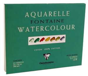 Clairefontaine Aquablo. Rauh FON 300g 24x30 25Bl