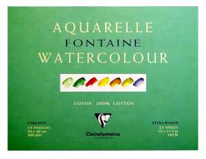 Clairefontaine Aquablo. Rauh FON 300g 30x40 25Bl