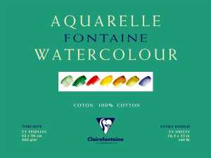 Clairefontaine Aquablo. Rauh FON 300g 42x56 25Bl