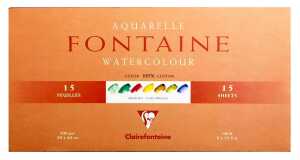 Clairefontaine Aquablo. FKorn FON 300g 20x40 15Bl