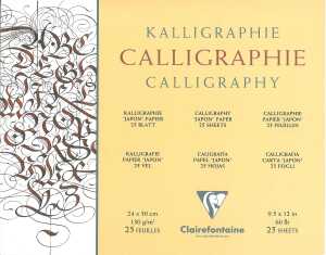 Clairefontaine Block Kalligraphie 24x30 130g 25Bl