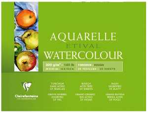 Clairefontaine Aquablo. Rauh ETI 300g 30x40 25Bl