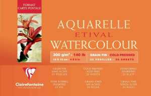 Clairefontaine Aquablock FKorn ETI 300g 10x15 25Bl