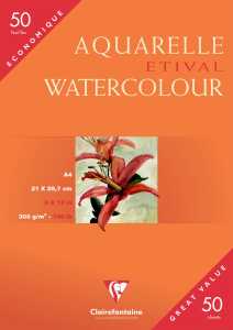 Clairefontaine Aqua. FKorn ETI 300g A4 50 Bg.