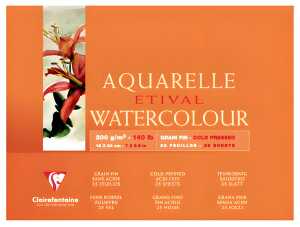 Clairefontaine Aquablo. FKorn ETI 300g 18x24 25Bl