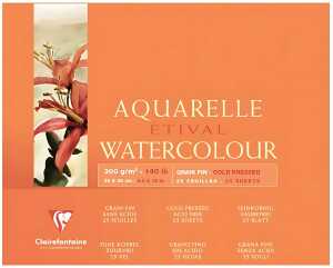 Clairefontaine Aquablo. FKorn ETI 300g 24x30 25Bl