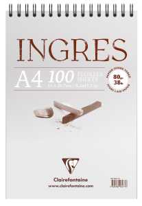 Clairefontaine Ingres A4 Block weiss 80g 100 Bg