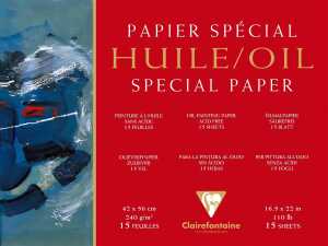 Clairefontaine Ölmalblock 42x56 240g 42x56 15 Bl