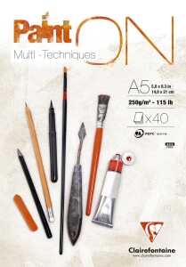 Clairefontaine PaintOn weiss A5 250g 40Bl