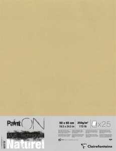 Clairefontaine PaintOn natur 50x65 250g 25Bl