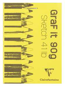 Clairefontaine Skizzenblock Graf It A7 80Bl sort