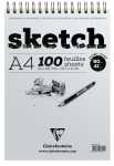 Clairefontaine Skizzenblock A4 90g elfenbein 100Bl