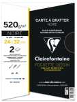 Clairefontaine 2 Bogen Schabekarton 24x32cm 520g