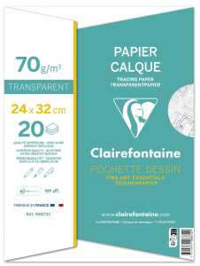 Clairefontaine Kalkpapier 70/75g 24x32 20Bl