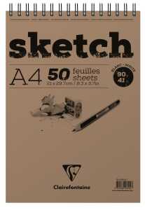 Clairefontaine Skizzenblock A4 90g 50Bl