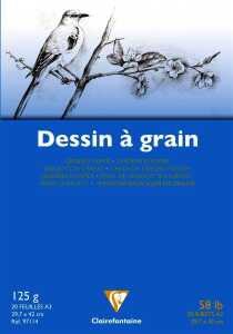 Clairefontaine Zeichenlock A3 kopfs gel 125g 20Bl