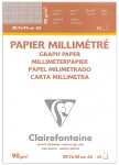 Clairefontaine Milimeterpapier A3 weiss 90g 50Bl