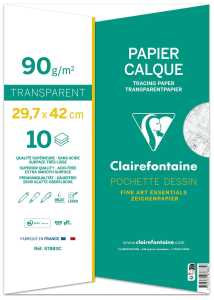 Clairefontaine Kalkpapier 90/95g A3 10Bl