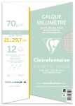 Clairefontaine Kalkp Milimeter A4 70/75g 12Bl