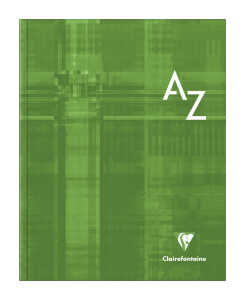 Clairefontaine Registerkladde weich geb 17x22 kar 96Bl