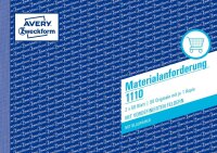 Zweckform 1110 Materialanforderung, DIN A5, vorgelocht, 2...