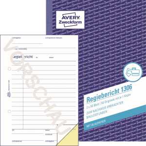 Regiebericht A5 MP 2 x 50Blatt