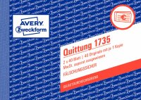 Zweckform 1735 Quittung MwSt. separat ausgewiesen, DIN A6...