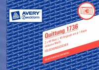 Zweckform 1736 Quittung inkl. MwSt. - A6 quer, MP, SD,...