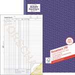 Avery Zweckform Kassenbuch 1756 DIN A4 blau 2 x 40 Bl.