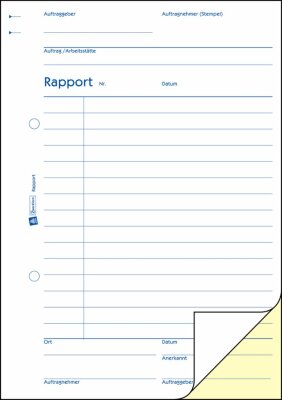 Zweckform 1776 Rapport, DIN A5, selbstdurchschreibend, 2 x 40 Blatt, weiß, gelb